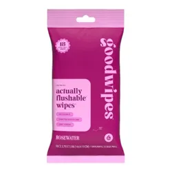 toallitas húmedas desechables de viaje Goodwipes Rosewater