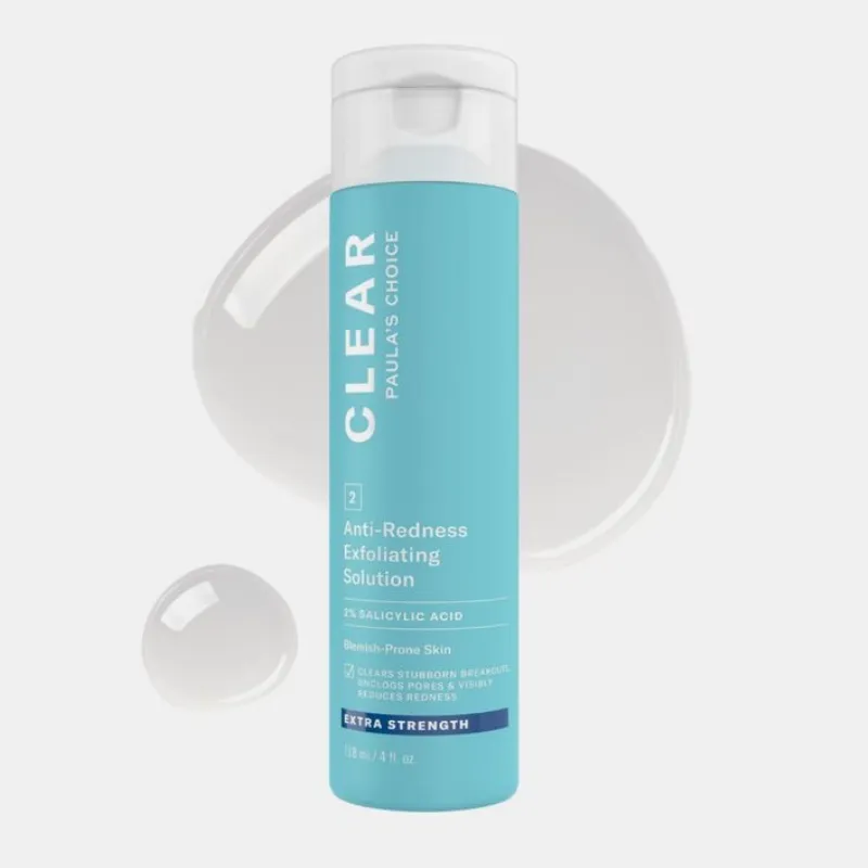Paula’s Choice CLEAR Solución Exfoliante Anti-Enrojecimiento (Extra Fuerte) 2% Ácido Salicílico (BHA)