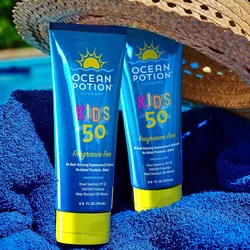 Protector Solar en crema para niños SPF 50 de Ocean Potion con Aloe Vera!