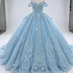 Azul claro con plateado(Q16)
