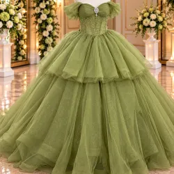 Verde aceituna de dos piezas( Q57)