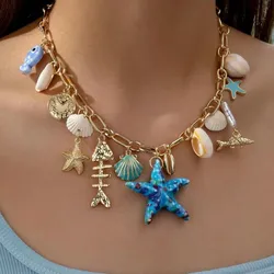 Collar con temática de océano 🩵