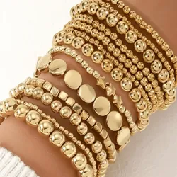 Set de pulseras doradas✨