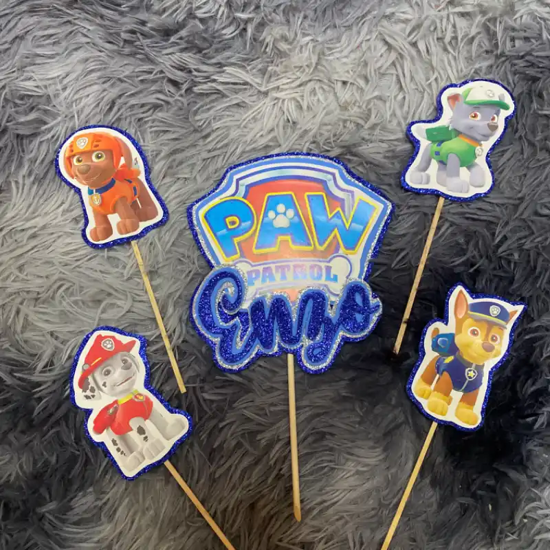 Set de Topers temática paw patrol 
