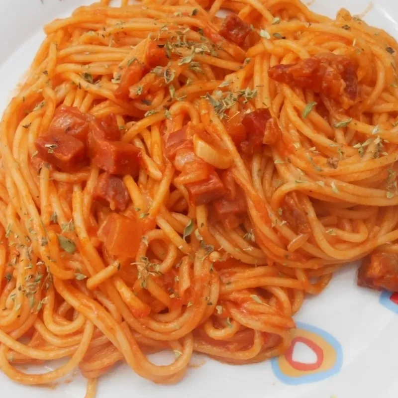 Spaghetti de jamón (Ham)