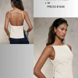 Blusa elegante con espalda afuera