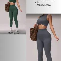 Conjunto deportivo de top corto