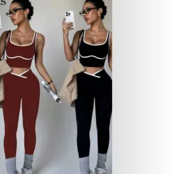 Conjunto deportivo detalle cruzado