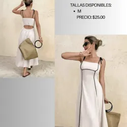 Vestido Caqui con lazos