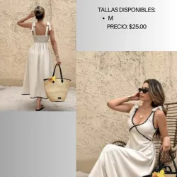 Vestido con sisa negra