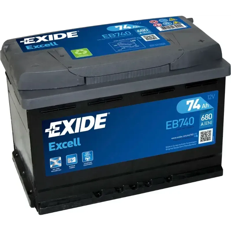 Batería Exide 12V  74 Ah