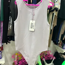 Body blanco con zipper