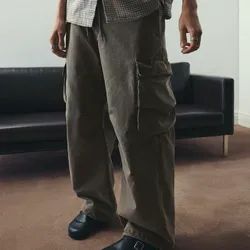 Pantalon cargo verde botella