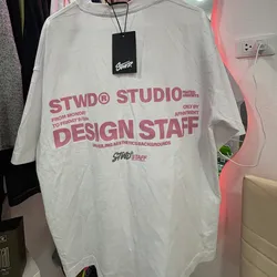 Pulover blanco con detalles rosados atras