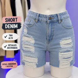 Short de mezclilla