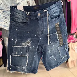 Short de mezclilla con brillo