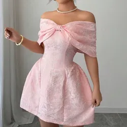 Vestido corto rosado