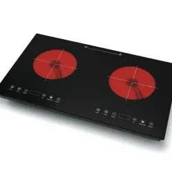 Cocina eléctrica infrarroja doble Lemax