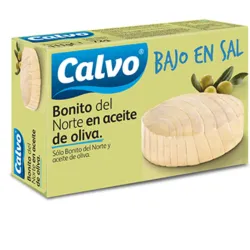 Bonito del Norte en Aceite de Oliva Bajo en sal Calvo 111g 