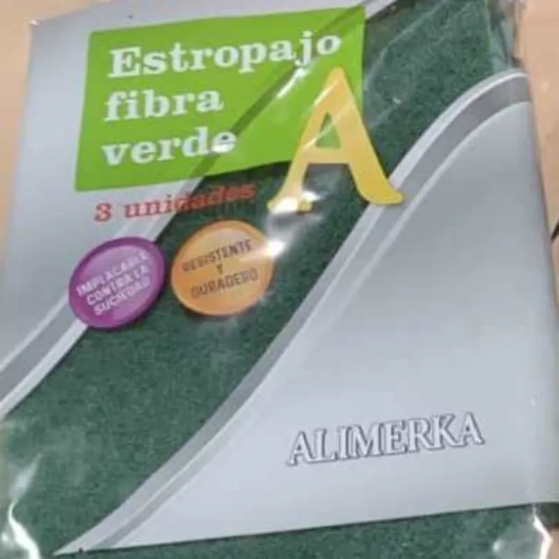 Estropajo Fibra Verde ALIMERKA 10/Caja