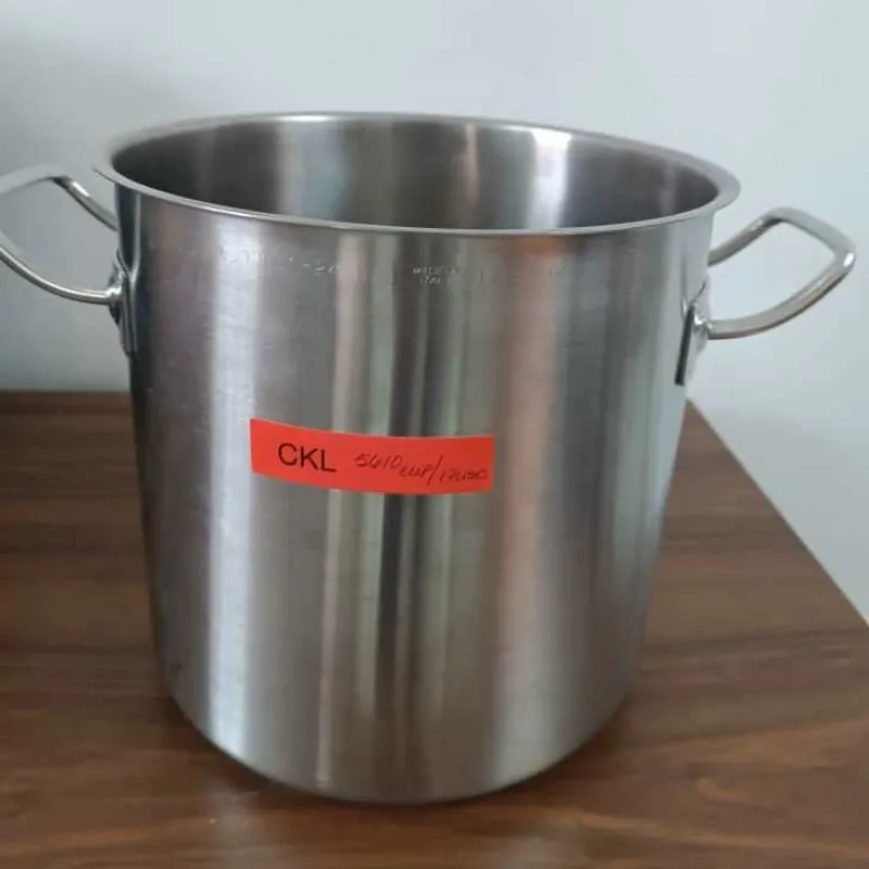 Olla alta para sopa o caldos acero inoxidable