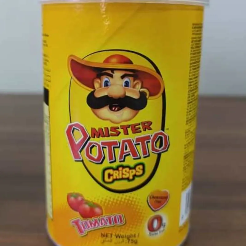 Papas Mister Potato Crisps Tomate 75g 12/Caja