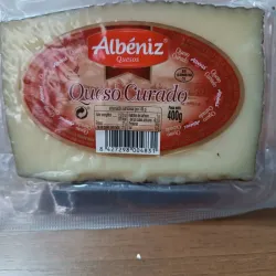 Queso Curado 1/2 Pieza ALBENIZ 400g 12/Caja