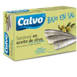 Sardina en Aceite Oliva Bajo en Sal CALVO