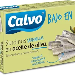 Sardinillas en Aceite de Oliva Bajo en Sal CALVO