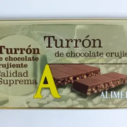 Turrón Chocolate Crujiente ALIMERKA 250g 20/Caja