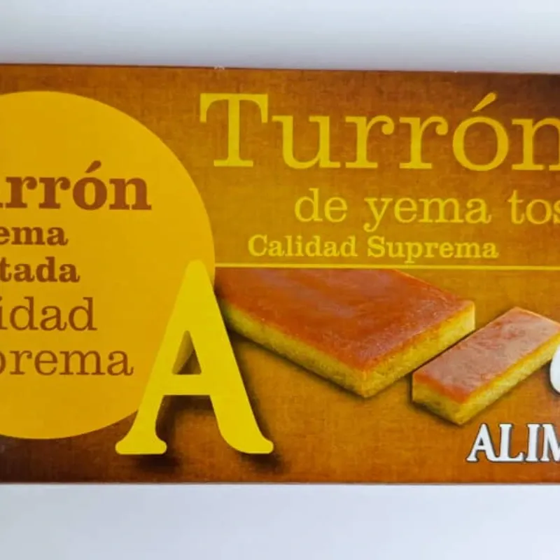 Turrón Yema Tostada ALIMERKA 250g 12/Caja