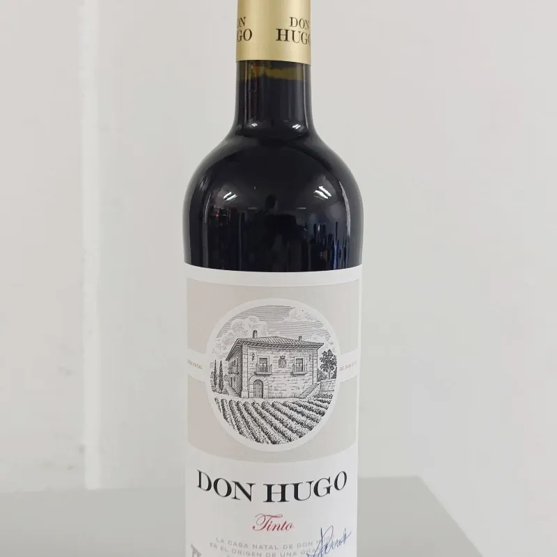 Vino Tinto 3 meses Barrica Tempranillo Don Hugo 750 ml/12 caja