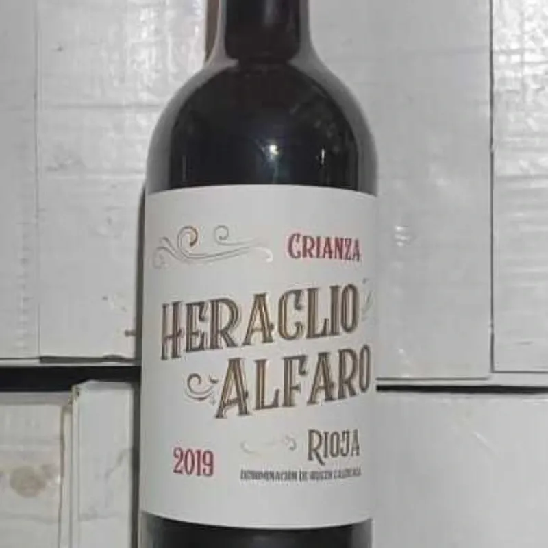 Vino Tinto Tempranillo/Garnacha/Mazuelo D.O.Rioja HERACLIO ALFARO Crianza 12/Caja