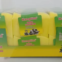 ESPONJA P/ LIMPIEZA 2PZAS 11X7 X3C AMARILLO/VERDE