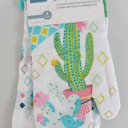 GUANTE Y PAÑO DE COCINA  2PCS