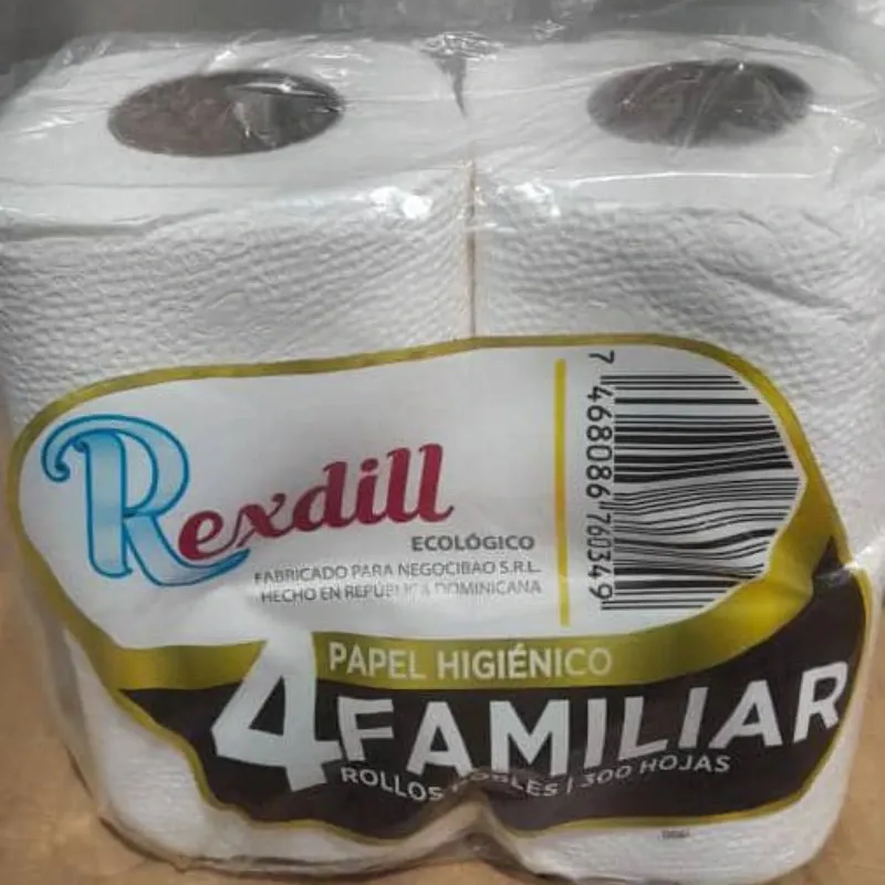 Papel Higiénico 2 capas Rexdill Pqte de 4 rollos