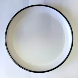 PLATO 10"  BLANCO/NEGRO