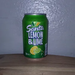 Refresco gaseado Santa sabor lima limón, 330 ml