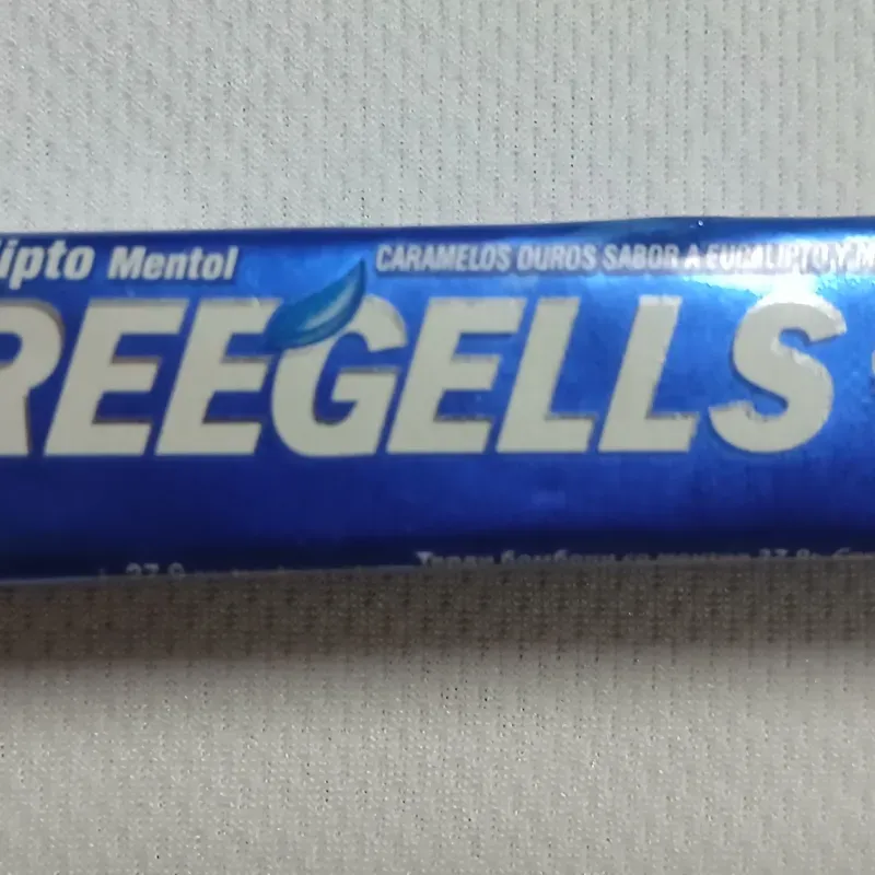 Caramelo Freegells sabor eucalipto y menta
