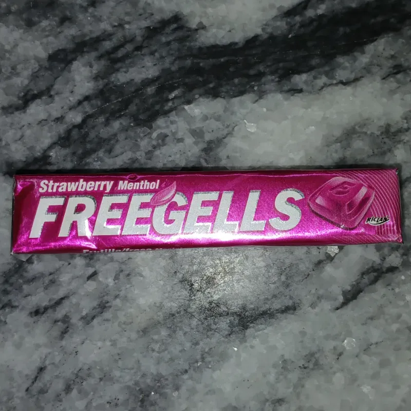 Caramelo Freegells sabor fresa y menta