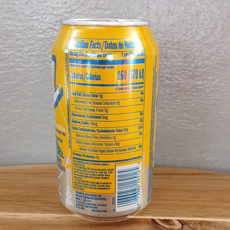 Refresco gaseado sabor piña