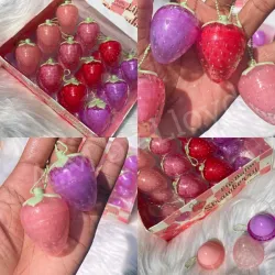 🍓*Balsamo Labial de Fresa con llavero🍓