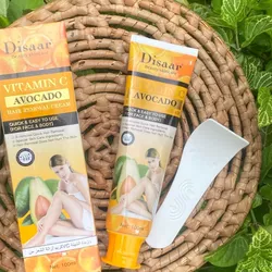 Crema Depiladora de Aguacate 🥑 y Vitamina C 🍊