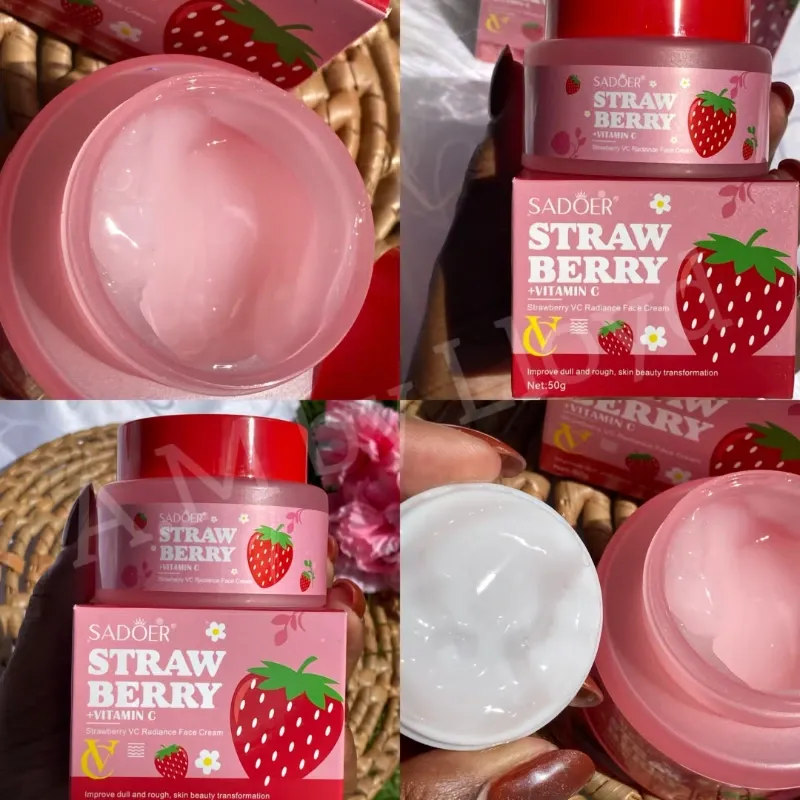*Crema Gel de fresas y Vitamina C* 🍓