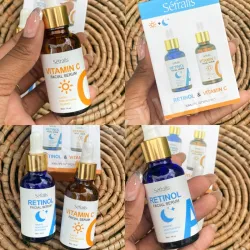 *Duo de Serum de Noche y de Dia  De Vitamina C y Retinol*
