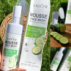 *Espuma Limpiadora Facial de Pepino con Cepillo* 🥒
