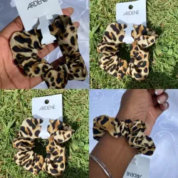 *Scrunchie de Leopardo* *Scrunchie de Leopardo* 🐆