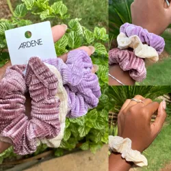 *Scrunchie de Terciopelo* 💛💜🩷