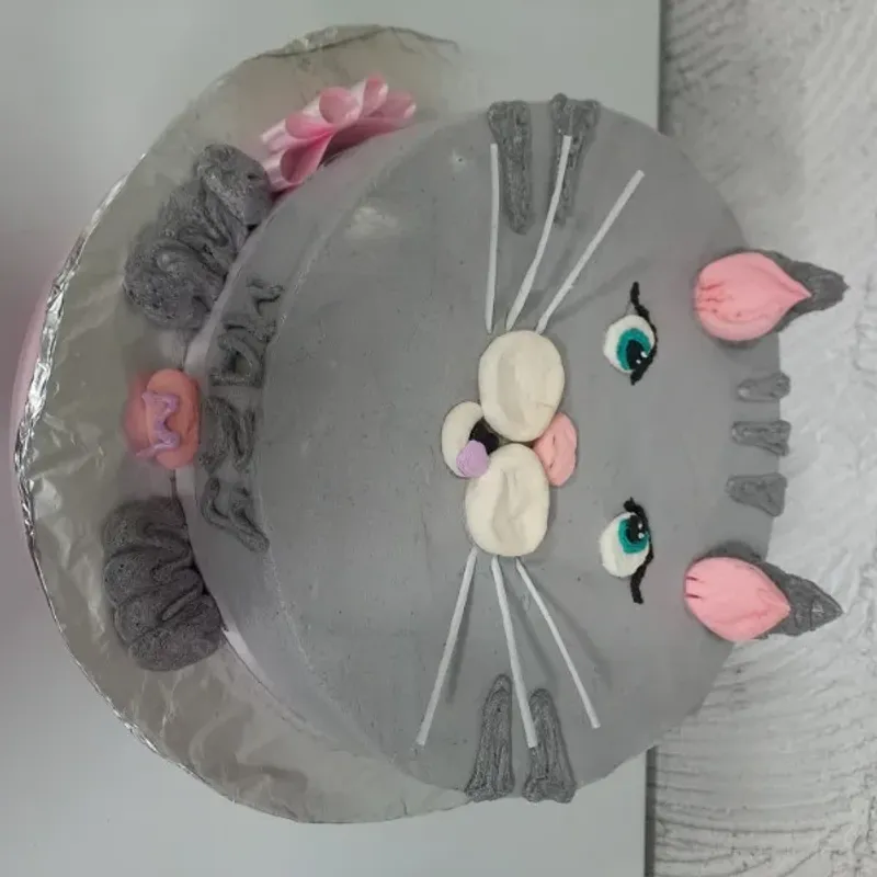 Cake de gatico gris 