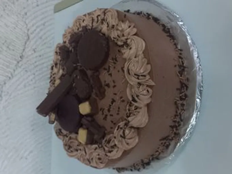 Cake de nata de chocolate con confituras 